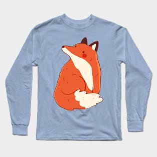 Cute fox illustration Long Sleeve T-Shirt